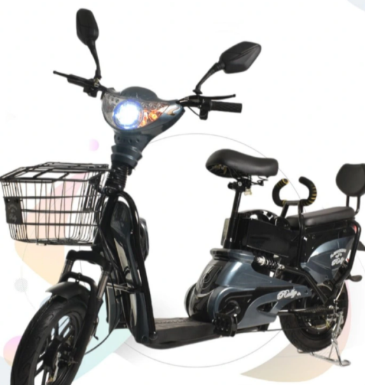 صورة دراجة كهربائية 14 بوصة بمقعدين